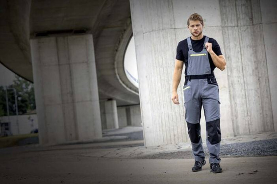 Spodnie ogrodniczki Ardon 4Xstretch - szary