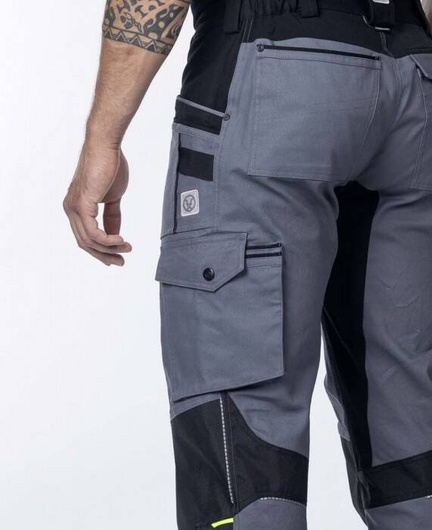 Spodnie ogrodniczki Ardon 4Xstretch - szary